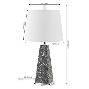 HomeRoots Set of Two 21" Black Novelty Table Lamps with Elegant Empire Shades for Modern Home Décor 715747