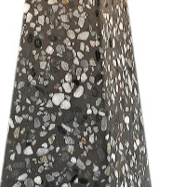HomeRoots Set of Two 21" Black Novelty Table Lamps with Elegant Empire Shades for Modern Home Décor 715747