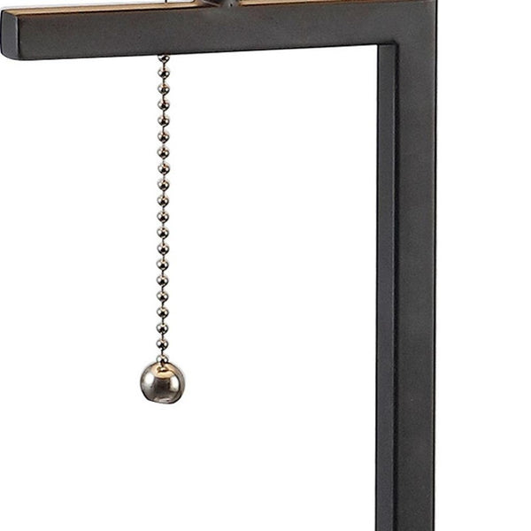 HomeRoots Set of Two 29" Blue Glass Table Lamps with White Linen Shades for Modern Home Décor and Style 715757