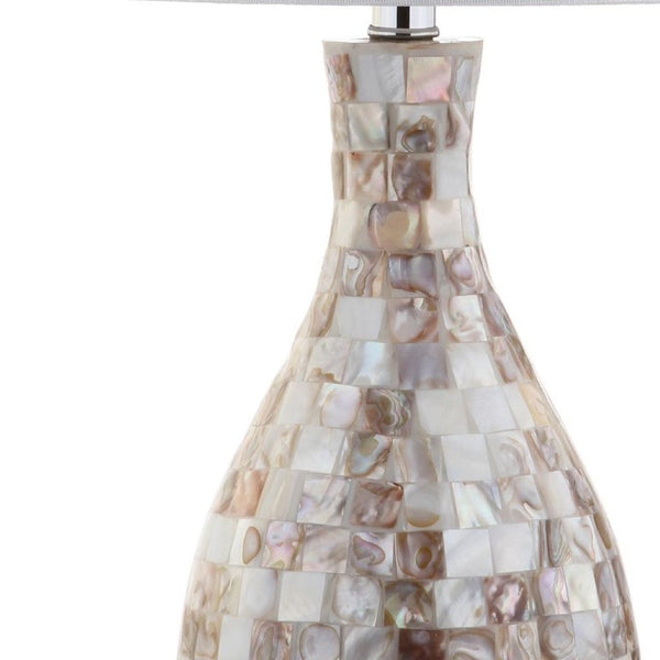 27 Inch Novelty Table Lamp with Drum Shade for Elegant Living Room Accent Decor