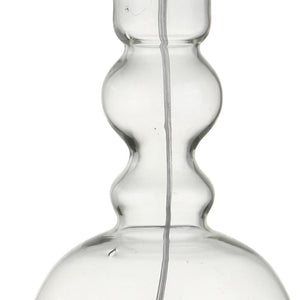 HomeRoots Set of Two 29" Blue Glass Table Lamps with White Linen Drum Shades - Modern Lighting for Any Room 715759