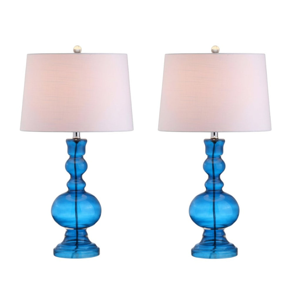 HomeRoots 21" Elegant White Round Table Lamp with Globe Shade, Marble Base, LED-Compatible for Modern Spaces 715775