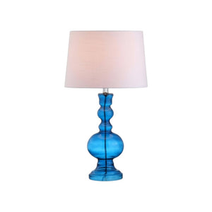 HomeRoots 21" Elegant White Round Table Lamp with Globe Shade, Marble Base, LED-Compatible for Modern Spaces 715775