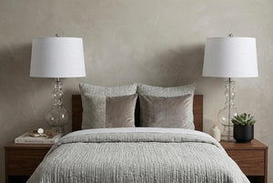 Set of Two 29 Inch Novelty Table Lamps with Elegant Drum Shades for Modern Living Room Decor