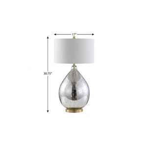 31 Inch Novelty Table Lamp with Globe Shade for Glamorous and Elegant Living Spaces