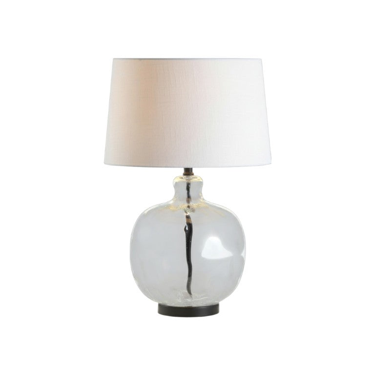 HomeRoots 27 Inch Black Spherical Table Lamp with Round Shade for Modern Living Spaces 715765