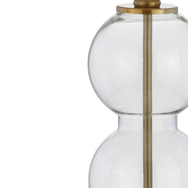 Set of Two 27 Inch Novelty Table Lamps with Elegant Drum Shades for Stylish Home Decor