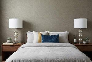 Set of Two 27 Inch Novelty Table Lamps with Elegant Drum Shades for Stylish Home Decor