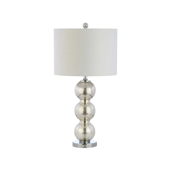 Set of Two 27 Inch Novelty Table Lamps with Elegant Drum Shades for Stylish Home Decor