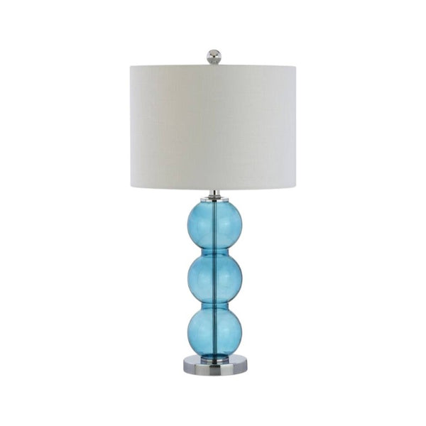 Set of Two 27 Inch Novelty Table Lamps with Elegant Drum Shades for Stylish Home Decor