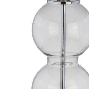 Set of Two 27 Inch Novelty Table Lamps with Elegant Drum Shades for Stylish Home Decor