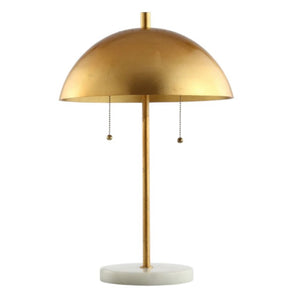 HomeRoots 21 Inch Round Globe Shade Table Lamp in Crisp White for Modern Living Spaces 715774