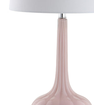 Set of Two 29 Inch Novelty Table Lamps with Elegant Drum Shades for Modern Living Room Decor