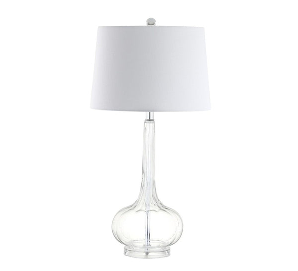 Set of Two 29 Inch Novelty Table Lamps with Elegant Drum Shades for Modern Living Room Decor