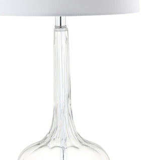 Set of Two 29 Inch Novelty Table Lamps with Elegant Drum Shades for Modern Living Room Decor