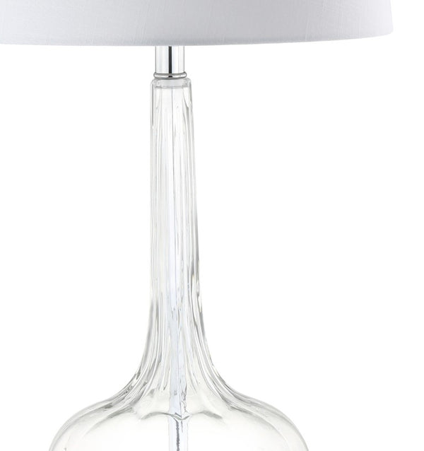 Set of Two 29 Inch Novelty Table Lamps with Elegant Drum Shades for Modern Living Room Decor