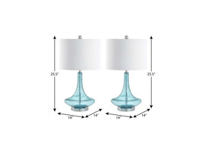 Set of Two Novelty Accent Table Lamps with Drum Shades for Stylish Home Decor Ambiance