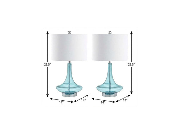 Set of Two Novelty Accent Table Lamps with Drum Shades for Stylish Home Decor Ambiance