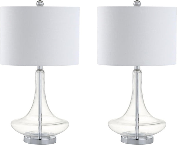 Set of Two Novelty Accent Table Lamps with Drum Shades for Stylish Home Decor Ambiance