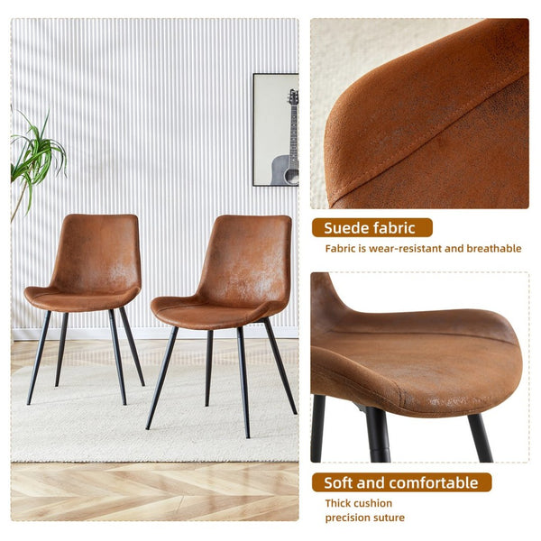 English Elm Table and Chair Set Extendable Round to Oval Wood Grain Mdf with Six Upholstered Seats W1151S03967