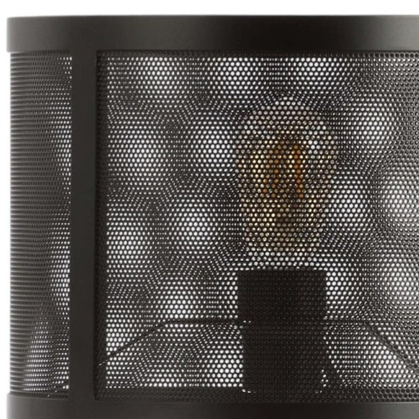 25 Inch Black Table Lamp Featuring a Round Globe Shade for Modern Home Decor