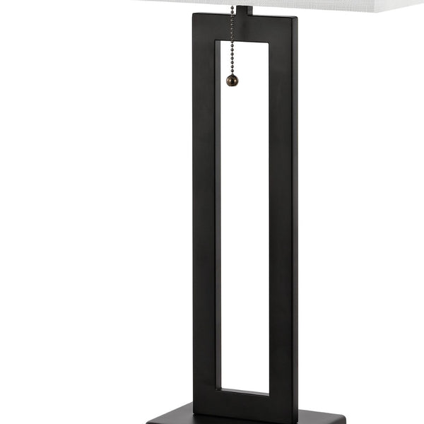 HomeRoots Set of Two 24" Nickel Gourd Table Lamps with White Drum Shades for Elegant Ambient Lighting 715812