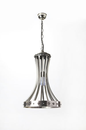 Butler Specialty Arneson Handcrafted Antique Silver Pendant Light - Elegant Accent For Any Space, Unique Design Silver Cast Aluminum,Silver Antique Finish 7158116-butler