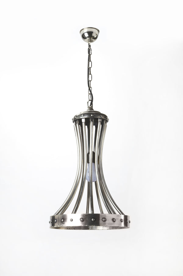 Butler Specialty Arneson Handcrafted Antique Silver Pendant Light - Elegant Accent For Any Space, Unique Design Silver Cast Aluminum,Silver Antique Finish 7158116-butler