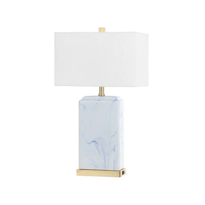 Set of Two Glam Gold Finish Table Lamps with Coordinating Shades for Living Rooms