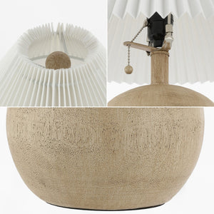 HomeRoots 21" Clear Lighthouse Table Lamp - Elegant LED Illumination with Beige Linen Shade for Coastal Style 715824