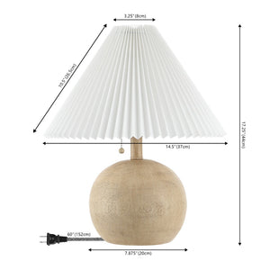HomeRoots 21" Clear Lighthouse Table Lamp - Elegant LED Illumination with Beige Linen Shade for Coastal Style 715824
