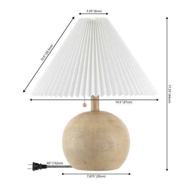 HomeRoots 21" Clear Lighthouse Table Lamp - Elegant LED Illumination with Beige Linen Shade for Coastal Style 715824