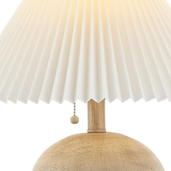 HomeRoots 21" Clear Lighthouse Table Lamp - Elegant LED Illumination with Beige Linen Shade for Coastal Style 715824