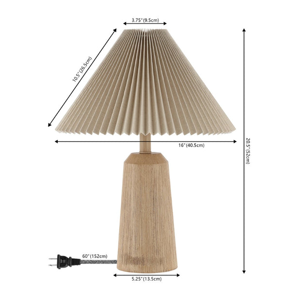 HomeRoots 22" Gold Swing Arm Geometric Table Lamp - Modern Empire Shade for Stylish Home Lighting Solutions 715825