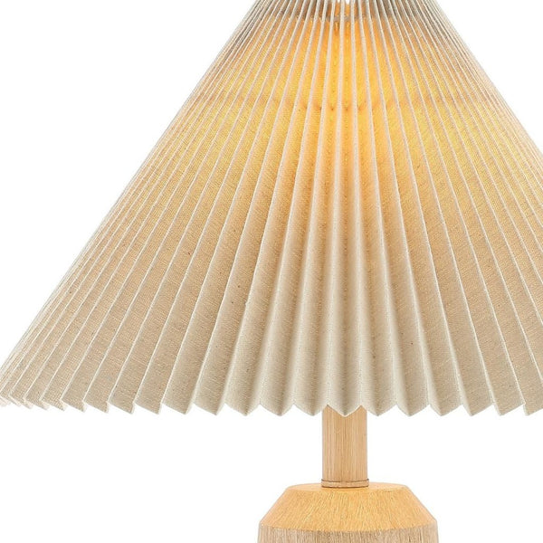 HomeRoots 22" Gold Swing Arm Geometric Table Lamp - Modern Empire Shade for Stylish Home Lighting Solutions 715825