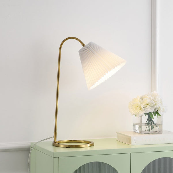 HomeRoots 16" Beige Novelty Table Lamp - Stylish LED with Elegant Empire Shade for Cozy Home Lighting Solutions 715827