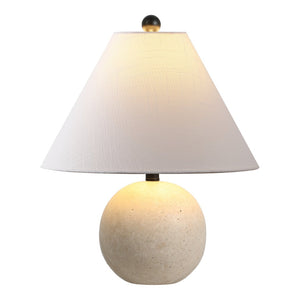 HomeRoots Set of Two 22" Brown Table Lamps with LED Drum Shades for Elegant Ambiance and Versatile Style 715831