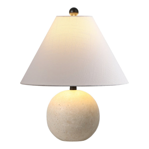 HomeRoots Set of Two 22" Brown Table Lamps with LED Drum Shades for Elegant Ambiance and Versatile Style 715831