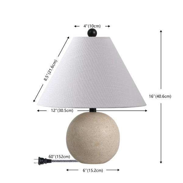 HomeRoots Set of Two 22" Brown Table Lamps with LED Drum Shades for Elegant Ambiance and Versatile Style 715831