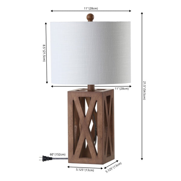 HomeRoots Set of Two Elegant 22" White Table Lamps with Soft Linen Shades for Coastal-Inspired Illumination 715832
