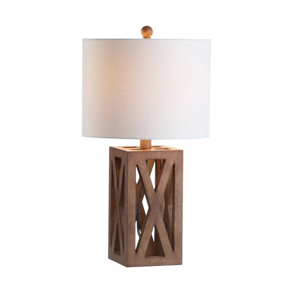 HomeRoots Set of Two Elegant 22" White Table Lamps with Soft Linen Shades for Coastal-Inspired Illumination 715832