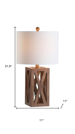 HomeRoots Set of Two Elegant 22" White Table Lamps with Soft Linen Shades for Coastal-Inspired Illumination 715832