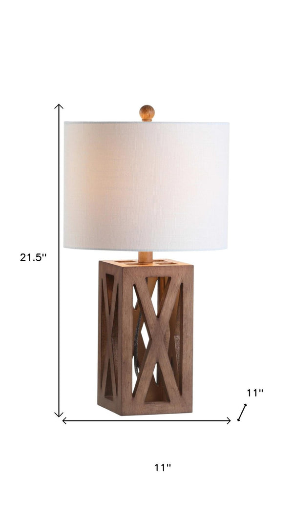 HomeRoots Set of Two Elegant 22" White Table Lamps with Soft Linen Shades for Coastal-Inspired Illumination 715832