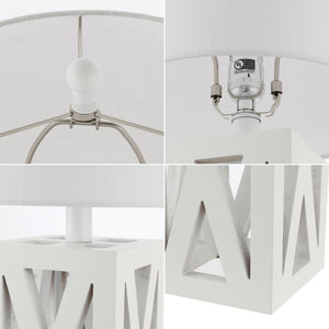 HomeRoots Set of Two 22" Black Table Lamps - Elegant LED Drum Shade Design for Modern Home Décor & Style 715833