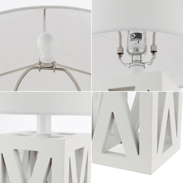 HomeRoots Set of Two 22" Black Table Lamps - Elegant LED Drum Shade Design for Modern Home Décor & Style 715833