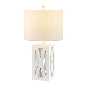 HomeRoots Set of Two 22" Black Table Lamps - Elegant LED Drum Shade Design for Modern Home Décor & Style 715833