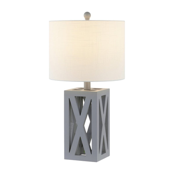 HomeRoots 23" Clear Globe LED Table Lamp with Empire Shade - Elegant Design for Home Décor and Soft Lighting 715837