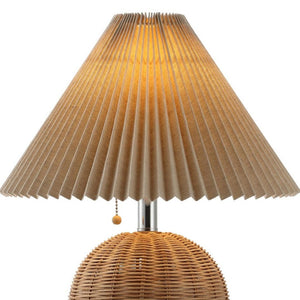 HomeRoots 29" Clear Table Lamp LED - Elegant Crystal Base with Linen Shade for Modern Home Décor & Warm Light 715845