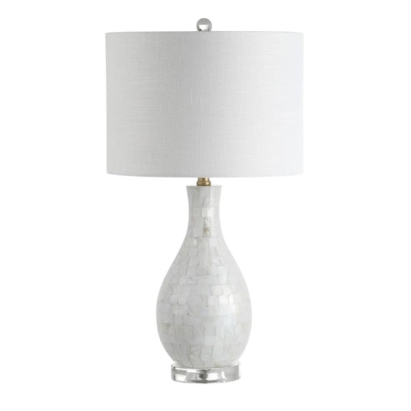 27 Inch Novelty Table Lamp with Drum Shade for Elegant Living Room Accent Decor