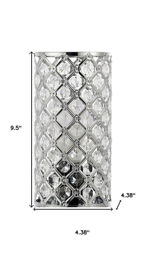 HomeRoots 26" Clear Novelty Table Lamp - Modern LED with Elegant Drum Shade for Stylish Home Illumination 715855